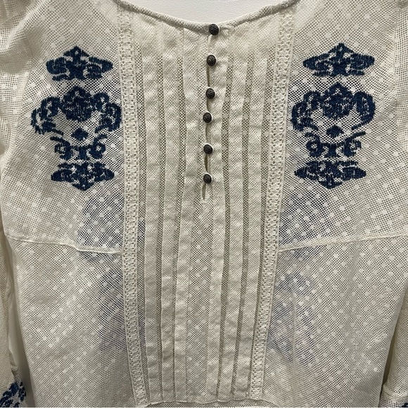 Free People Jocelyn’s Embroidered Top in Ivory - Picture 9 of 11